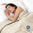 Bare Home Weighted Blanket Queen Size 17lb (60" x 80") for Adults - All-Natural 100% Cotton - Premium Heavy Blanket Nontoxic Glass Beads (Sand, 60"x80") (60" x 80" 17 lbs, 09 - Cotton Sand)