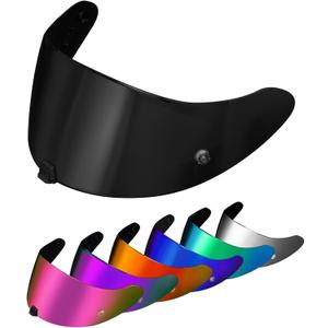 PSLER Helmet Visor for R420 - R420 Helmet Visor Helmet Face Shield Helmet Accessories Replacement for R420,Dark Black Grey