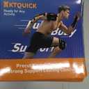 PreCut Kinesiology Tape for Knees, 12PCS Upgraded Waterproof KTQUICK Knee Tape for Knee Pain Relief Pre Cut, Original Cotton Athletic Knee Tape, Waterproof&Hypoallergenic Latex-Free for Sports (Beige)