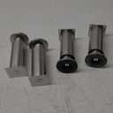 6 inch / 15cm Metal Furniture Legs, Pack of 4 Modern Stainless Steel Tapered Replacement Feet for Home DIY Projects Couch Sofa Cabinet Nightstand TV Stand