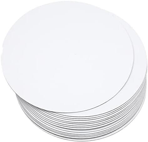qiqee 9-Packs Cake Boards Round 12 Inch White Cake Circles Rounds Base Food-Grade Cardboard Cake Plate（Thinner But Stronger）