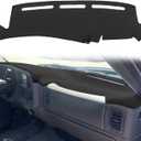 Yiz Dash Cover Mat Pad Custom Fit for 1999-2006 GMC Sierra/ Chevy Chevrolet Silverado, 2000-2006 GMC Yukon XL/ Chevy Suburban Tahoe Avalanche, Dashboard Cover Carpet (99-06 Black) Y55