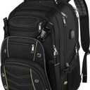 VECKUSON 18.4 Inch Laptop Backpack for Men and Women, 55L Extra Large Gaming Laptops Backpack with USB Charger Port, TSA Friendly Flight Approved and RFID Anti-Theft Pocket (Green)