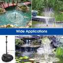 Antfraer 55W Solar Pond Filter with Water Pump, Solar Pond Filter Box with with 580GPH Pump & Fountain Kit for Outdoor Ponds Gardens Fountains Waterfalls Water Features