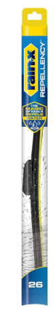 Rain-X 810346 Repellency Water Repellent Wiper Blade, 26" Windshield Wiper, All Weather Streak-Free for Enhanced Visibility w/Water Repellency Formula 