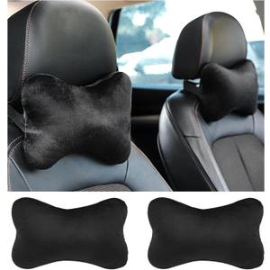 2PCS Car Headrest Pillow,Soft & Comfortable Car Neck Pillow for Driving Fatigue Relieve,All-Season Universal Cars Head Rest Pillows Automotive Interlor Accessorles for Cars,SUVs