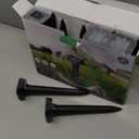 Snake & Mole & Rabbit & Skunk Repellent Solar Powered, Upgraded Ultrasonic Deterrent, IP65 Waterproof, Gopher Groundhog Chipmunk Raccoon and Vole Repellent & Deterrent for Lawn & Garden, 10 Pack