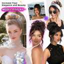 MORICA Messy Bun Hair Piece Large Wavy Curly Elastic Hair Bun Scrunchies Ponytail Extensions Synthetic Chignon Hairpieces for Women