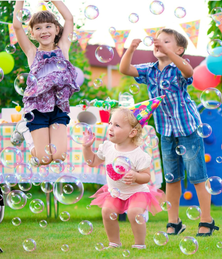 Automatic Bubble Machine Rechargeable for Parties: Portable Bubble Maker with 500ML Large Tank for Celebrations Outdoor Party Weddings Birthdays Family Fun - Perfect for Kids Toddlers (Purple)