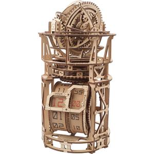 UGEARS Astronomer Table Clock with Tourbillon - 3D Wooden Puzzles for Adults Model Kit - Mechanical Clock Kit Functional DIY Wood Model Kits for Adults, 3D Puzzle for Puzzle Lovers