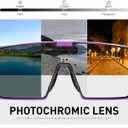 KAPVOE Photochromic Cycling Glasses Men Women Clear Mountain Bike Sunglasses MTB Bicycle Riding Sports Triathlon Running K232