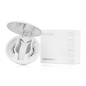 WOSADO Soft Magnetic Eyelashes Kit with Applicator, [Silky Black II] 21.5mm Reusable Glue-free Wispy Magnetic Lashes, Cruelty-free False Lashes, Waterproof, Lightweight, Suit for Heavy Makeup