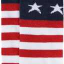 Zando Toddler Soccer Socks Breathable Athletic Socks for Boys & Girls (4-6 Years, 1 Pairs American Flag)