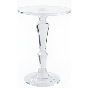 Furniture Acrylic Side Table, Acrylic End Table for Drinking Food,Clear Modern Small Tables for Living Room Bedroom Lobby,13.5''x13.5''x20'' High,9.48Lbs