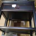 Red Lantern Elegant End Table - Antique Black 22"D x 14"W x 22"H