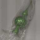 Gejoy Mercury Glass Finial Christmas Tree Topper 12 Inches Vintage Spherical Xmas Tree Topper Mid Century Christmas Ornament for Home Xmas Holiday Party Decorations(Green)