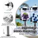 4.2 Gallon Drink Dispensers for Parties, Leakproof Stainless Steel Beverage Dispenser with Stand, 4 Spigots & 4 Drip Trays, Hot & Cold Juice Dispenser with Ice Core for Lemonade, Sun Tea