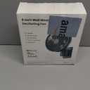 10 Inch Oscillating Wall Mount Small Fan with Remote Control and Timer, 4 Speeds, Included Adapter, 60Adjustable Tilt, High Velocity, 1.8m Cord, Quiet, for RV Bedroom Kitchen Gym, Garage