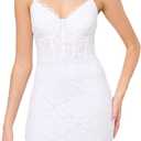 GUESS Women's Sleeveless Candace Dress (14, Pure White)