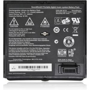 300769-003 Battery for Bose Sounddock Portable Digital Music System SoundLink Air Series 300769-002 300769-004 300769-001 300770-001 4ICR19/66 16.8V 2200mAh 32Wh (Black)