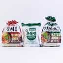 GARAK Kimchi Soup Udon Noodles (3 Packs)  Thick Japanese-Style Korean Noodles with Seasoning, Ready in 2 Minutes, Perfect for Quick Meals (645g / 22.75oz)
