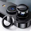 WSKEN for Z Flip 7 Camera Lens Protector Case Cover - Ultra HD Anti-Reflective Tempered Metal Glass Anti Scratch Rear Camera Screen Protector Film for Samsung Galaxy Z Flip 7 5G Accessories,Black