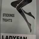 LADYFAN 3 Pairs Plus Size Women’s Sheer Tights 20D High Waist Control Top Pantyhose with Reinforced Toes, XX-Large