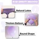 PartyWoo Lavender Balloons 100pcs Different Sizes Pack of 18 12 10 5 Inch Light Pastel Purple Lilac Balloon Arch Kit for Baby Shower Bachelorette Fairy Birthday Princess Party Decorations Purple-Q10