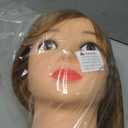 Mannequin Head with 80% Human Hair - Straight, 26"-28" Doll Head for Cosmetology & Hairdresser (#27 Light Brown)