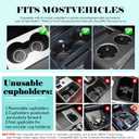 360 Rotating Folding Cup Holder Table, Steering Wheel Tray, Car & Laptop Desk - Car Accessories for Women & Men, Fit Tesla Model Y/3/S/Explorer/Maverick