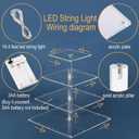 4 Tier Premium Cupcake Stand Cupcake Holder, Acrylic Cupcake Tower with LED Yellow Light for Cupcakes, Dessert Table Display Set for Birthday, Bar, Decor Weddings, Parties Events