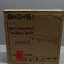 TEAMIX Wall Mounted Folding Table, Black Floating Desk for Small Spaces, Drop Leaf Dining Table for Kitchen Fold Down Laundry Shelf with Heavy-Duty Brackets (23.6"W x 11.8"D)