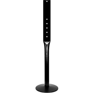 Parking Sign Post 48" Heavy Duty Sign Stand Cast Iron Sign Base, Movable Parking Sign Stand for Hanging Signs (Black-15Lbs-1Pack)