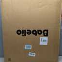 Babelio No Bottom Bar Baby Gate, 28" H x 26-43" W, Brown Wood Pattern