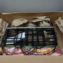 Decorative Black Garden Border Fence 18inX50ft Metal Wire Edging Flower Bed Folding Fences Panel Outdoor Garden Fencing Patio Edge Landscape for Yard