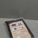 Window Insulation Kit for Winter 38"x74" Cold Weather Thermal Curtain with Heavy Cotton, Insulated Window Cover for Winter & Windows Draft Blocker for Winterizing Windows in Home RV BasementBlack