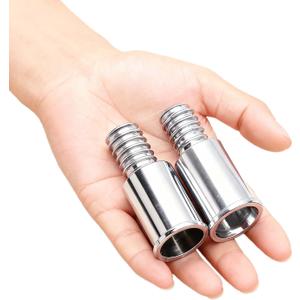 Metal Threaded Tip Repair Kit,Broom Handle Threaded End,Palo para Trapeador,Broom Stick Pole Extension Pole Adapter 2 Sets