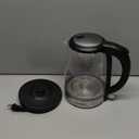 Cosori Electric Kettle, No Plastic Contact With Water, Wide Mouth For Easy Cleaning, Auto Shut Off, 1.7L Tea Kettle & Hot Water Boiler, Water Heater & Teapot, Borosilicate Glass, Black, 1500W (1.8 Quarts)