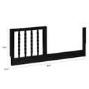Davinci Jenny Lind Mini Toddler Bed Conversion Kit (M7399) in Ebony, 36.5''L