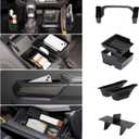 4PCS for Ford Bronco Accessories 2024 2021 2022 2023 2/4 Door Auto Car Interior Bronco Accessories Console Shifter Storage,Glove Box Dividers Organizer,Door Handle Organizer,Armrest Storage Box