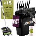 Neater Pet Brands Lift N’ Bag 2.0 Dog Pooper Scooper with Bag Attachment & 22" Pole for Small to Large Dogs, New & Improved Design, 15 Refill Bags, Heavy Duty Dog Poop Scooper for Yard, One-Hand Use