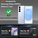 Compatible with Samsung Galaxy S24 Plus & S25+ Case,with [Shockproof Protective][Camera Protection] Cute Fishing Cats Shiny Aesthetic Phone Cover Shockproof Protective Cover for Women Girl