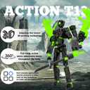 T13 Assembly Completed Action Figure, T13 Multi-Jointed Movable Robot Action Figure Set,Collectors Desktop Decorations for Game Lovers Toys