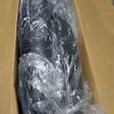 Floor Mats & Cargo Liner for 2021-2024 Ford Expedition Max 8 Seats with Backrest Mat, All Weather Automotive TPE Floor Liners Set Anti-Slip Waterproof Accessories Black