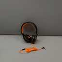 AILIHEN Kids Headphones, I35 On-Ear Headphones for School, Safe Volume 93dB, HD Mic Stereo Headphone for Kid Girls Boys, Foldable 3.5mm Wired for Chromebook, Laptop, Computer, Tablet (Black Orange)