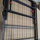 Amazon Basics Bed Frame with Storage, Foldable Metal Platform, Sturdy Steel, No Box Spring Needed, 18 Inches High, Tool-Free Setup, King Size, Black