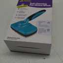 Hertzko Dog Brush for Shedding - Self Cleaning Slicker Brush for Dogs and Cats - Gently Removes Loose Hair, Tangles, and Dirt - Grooming Brush Suitable for Long or Short Coats - Aqua