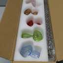 Glass Propagation Station for Plant: Mushroom Planter with Wooden Stand for Home Office Decor - Unique Propagation Jars for Plant Lovers - Set of 5 Hydroponic Mushroom Vases Gift for Mom