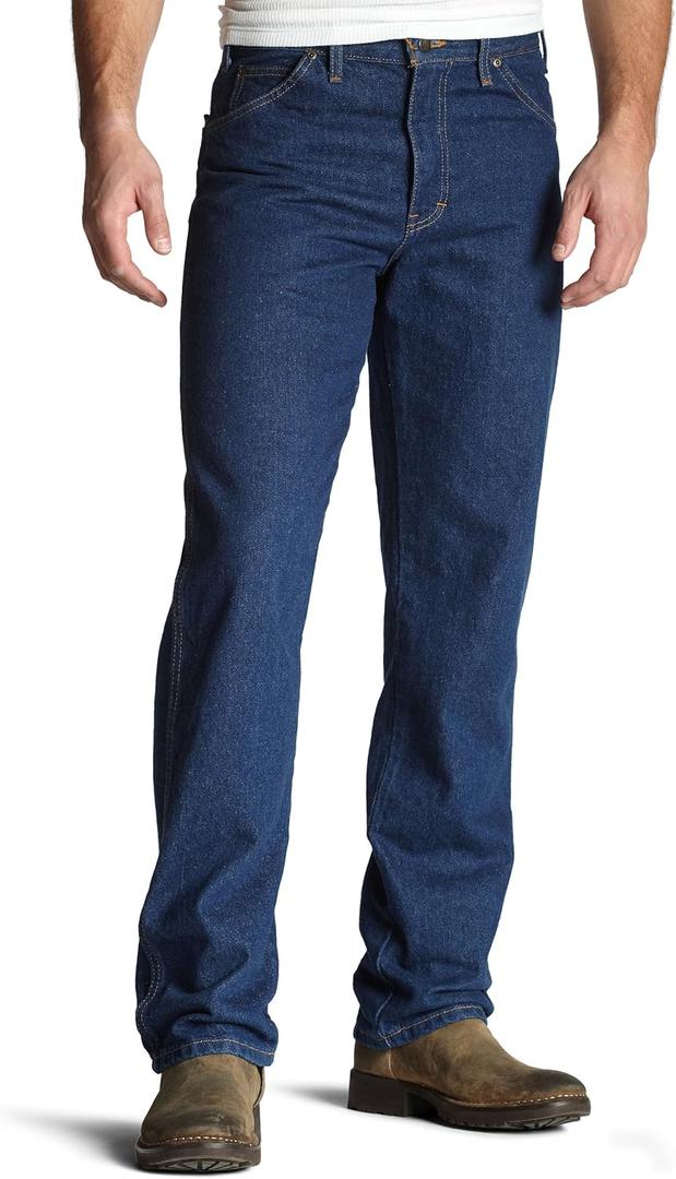 Dickies Men's Washed Regular Fit 5-Pocket Jean (32W x 34L, Indigo Blue)