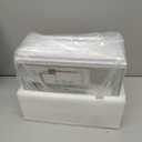 Fish Tank 2.4 Gallon Aquarium Kit with Humidifier 7-Color Auto-Looping 3 in 1 Quiet Pump with Filteration & Oxygenation & Circulation, Temperature Display, HD Glass (White)